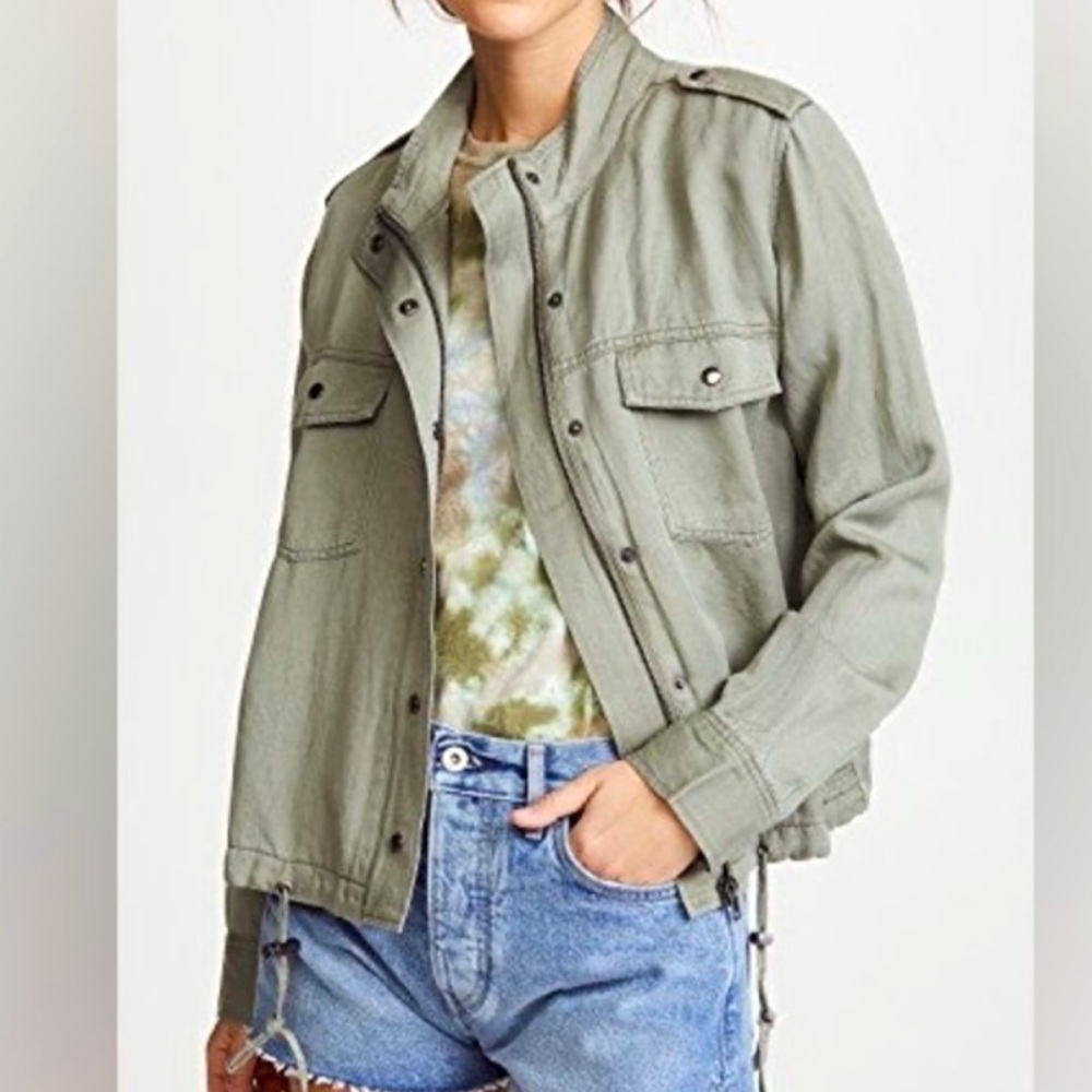 Rails collins, olive green military jacket